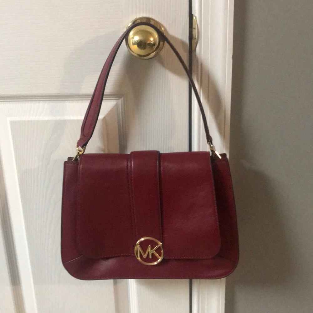 Michael Kors Lillie, MD TH Flap, leather, maroon